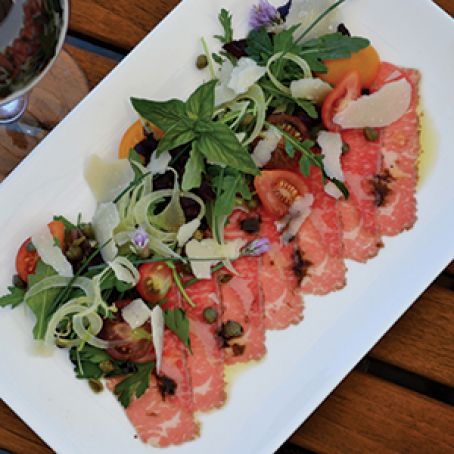 Beef Carpaccio with Wild Arugula Salad  - St. Francis Winery & Vineyards